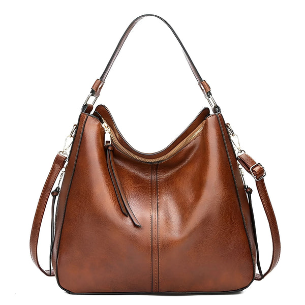 Damen Stilvolle Schultertasche aus Leder