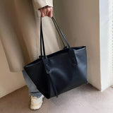 Damen Stilvolle Schulterhandtasche aus Leder