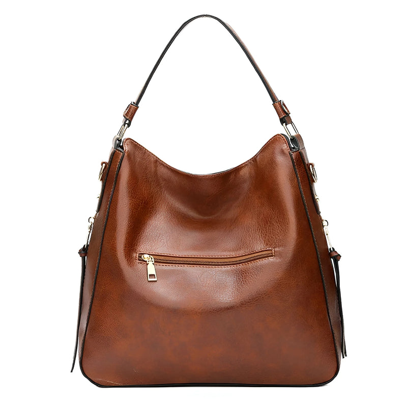 Damen Stilvolle Schultertasche aus Leder