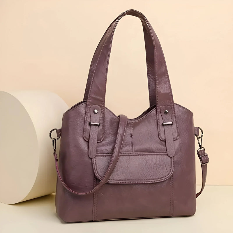 Damen-Stilvolle Schultertasche mit mehreren Fächern