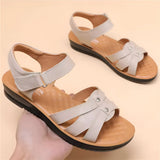 Premium Leder verstellbare Plattform-Sandalen