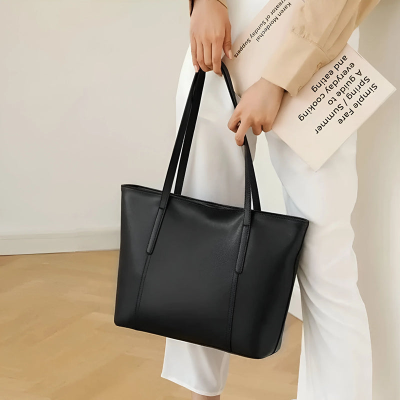 Stilvolle Alltagstote-Bag aus Leder