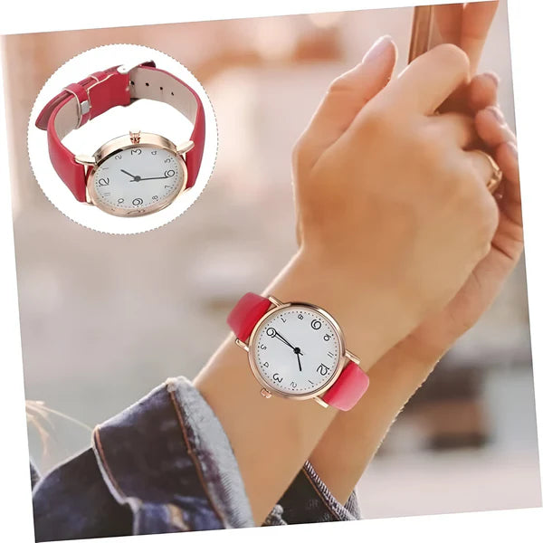 Quarz Rund Armbanduhr