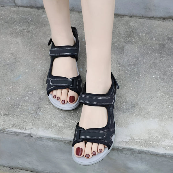 Verstellbare Klettverschluss-Sandalen für den ganztägigen Komfort