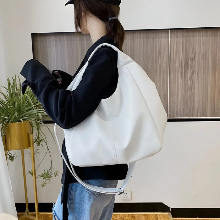 Damen Große Schultertasche aus weichem Leder