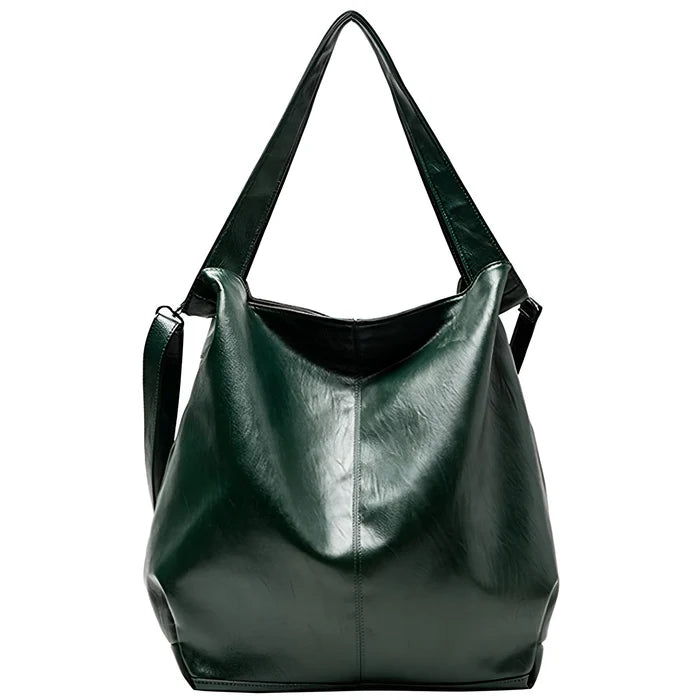Vintage Schulter-Tote-Handtasche aus weichem PU-Leder