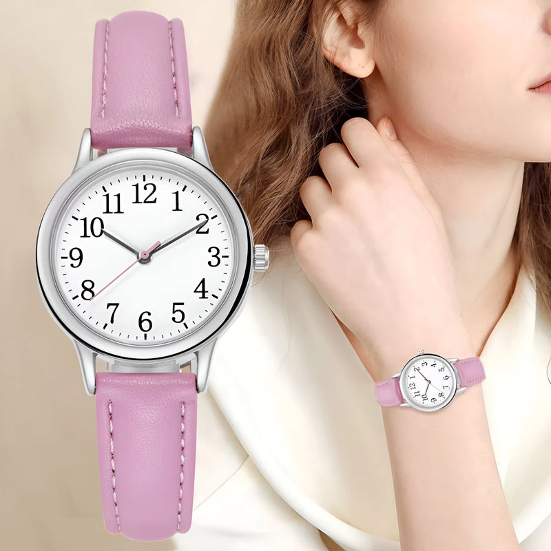 Damen Stylische Klassische Quarz Uhr