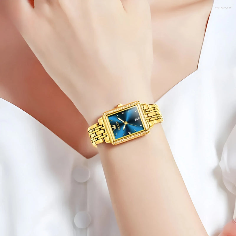Klassische Quarz Damen Uhr