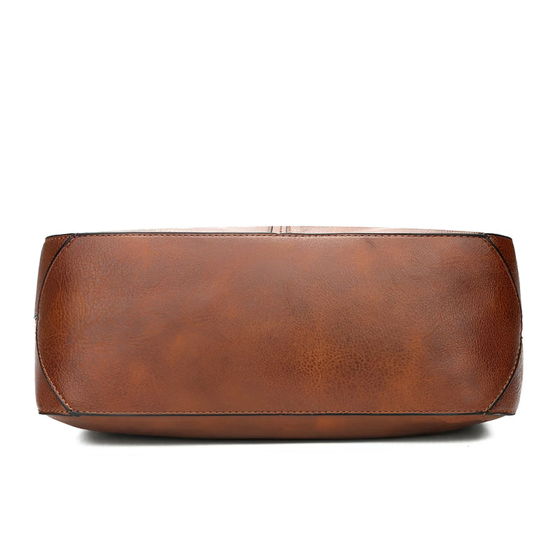 Damen Stilvolle Schultertasche aus Leder