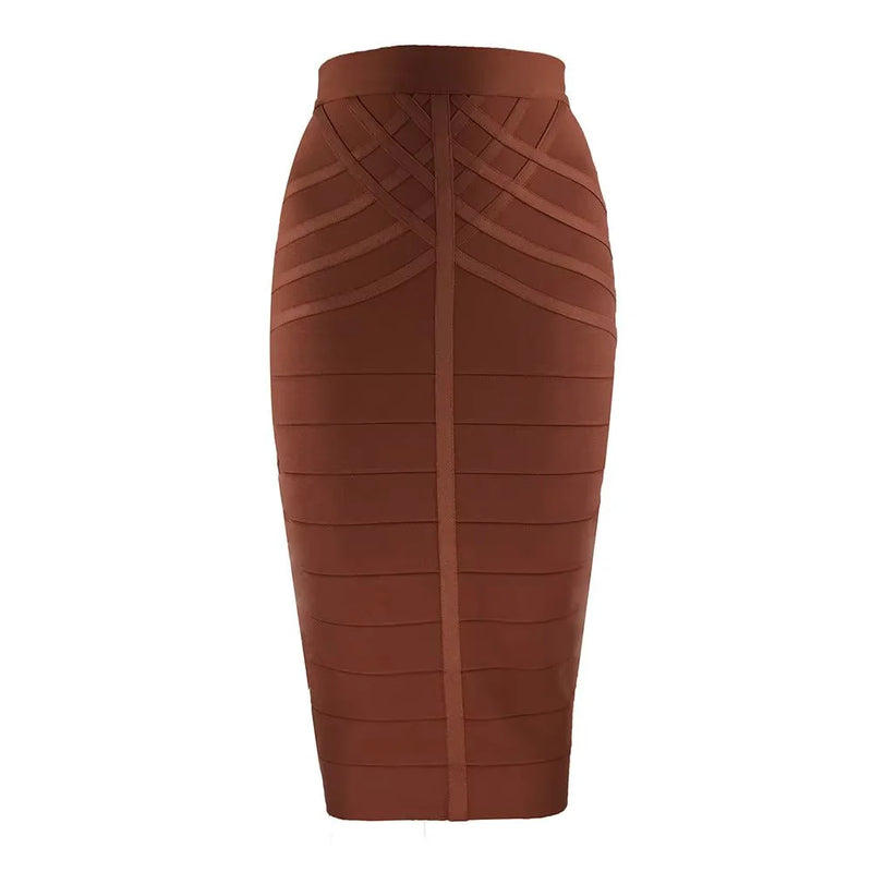 Damen Vintage Bandage Midirock