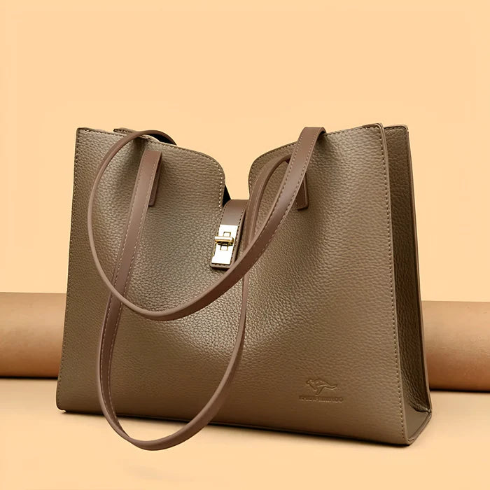 Großräumige Tote-Bag aus weichem Leder