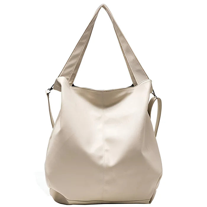 Vintage Schulter-Tote-Handtasche aus weichem PU-Leder