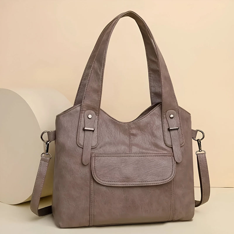 Damen-Stilvolle Schultertasche mit mehreren Fächern