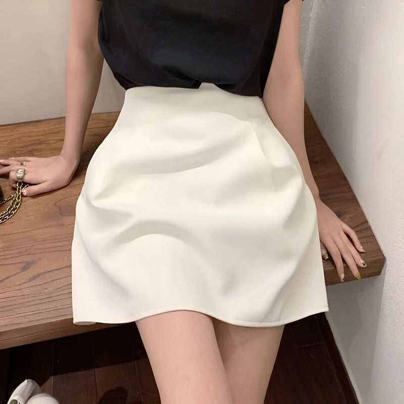 Chic High-Waist A-Linien Minirock