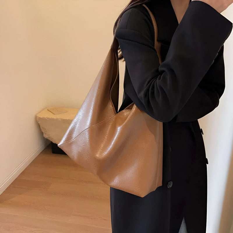 Moderne Damen-Schultertasche mit Knoten-Detail