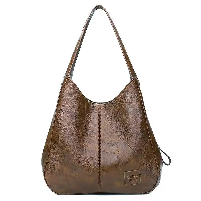 Damen Trendige Vintage-Schultertasche aus Leder