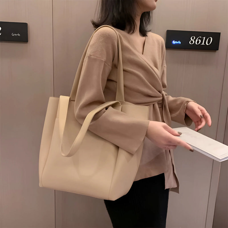 Damen Stilvolle Große Schulterhandtasche