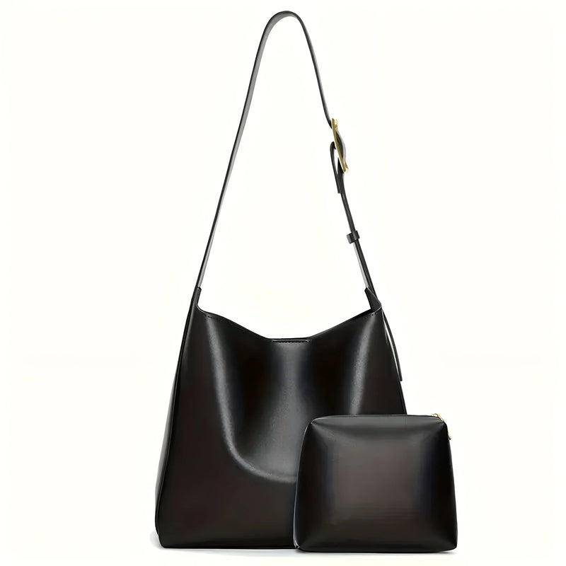 Stilvolles Crossbody-Lederhandtaschen-Set