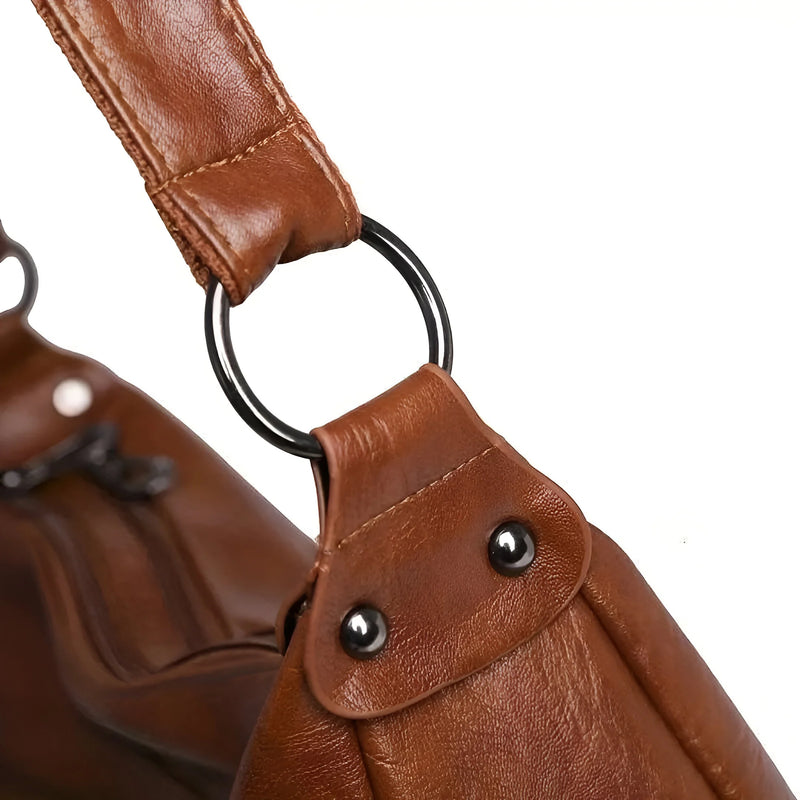Luxuriöse Damen-Schultertasche aus Leder