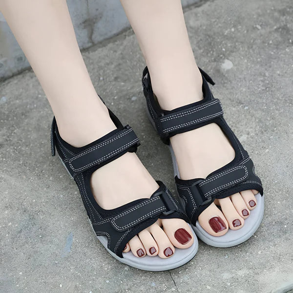 Verstellbare Klettverschluss-Sandalen für den ganztägigen Komfort