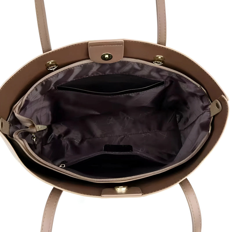 Vielseitige Schultertasche aus Leder