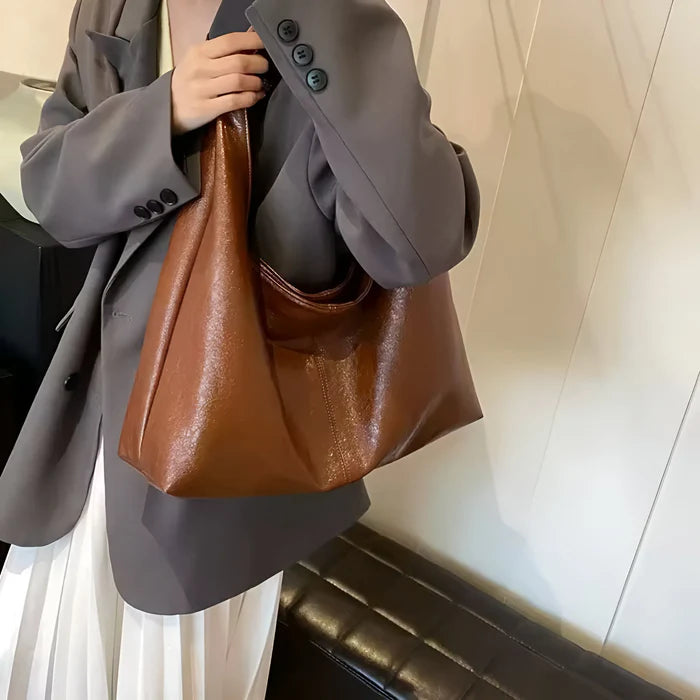 Schultertasche aus PU-Leder