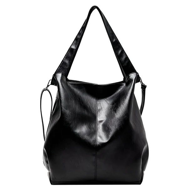 Vintage Schulter-Tote-Handtasche aus weichem PU-Leder
