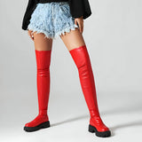 Damen Überknie-Stretch-Stiefel