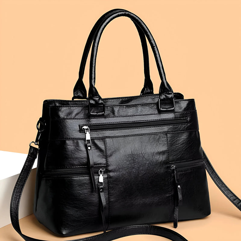 Stilvolle Boston-Handtasche aus Leder für Damen