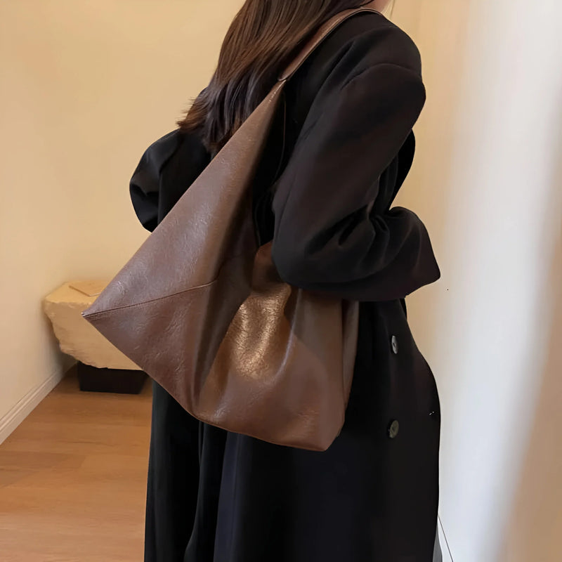 Moderne Damen-Schultertasche mit Knoten-Detail