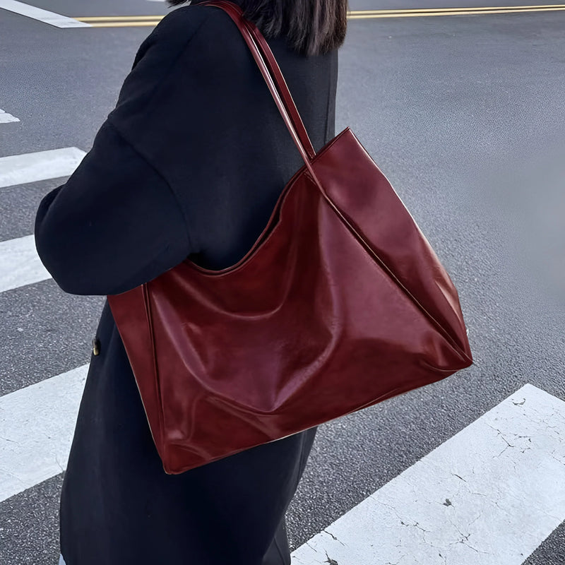 Damen Trendige Alltagstote-Bag aus Leder