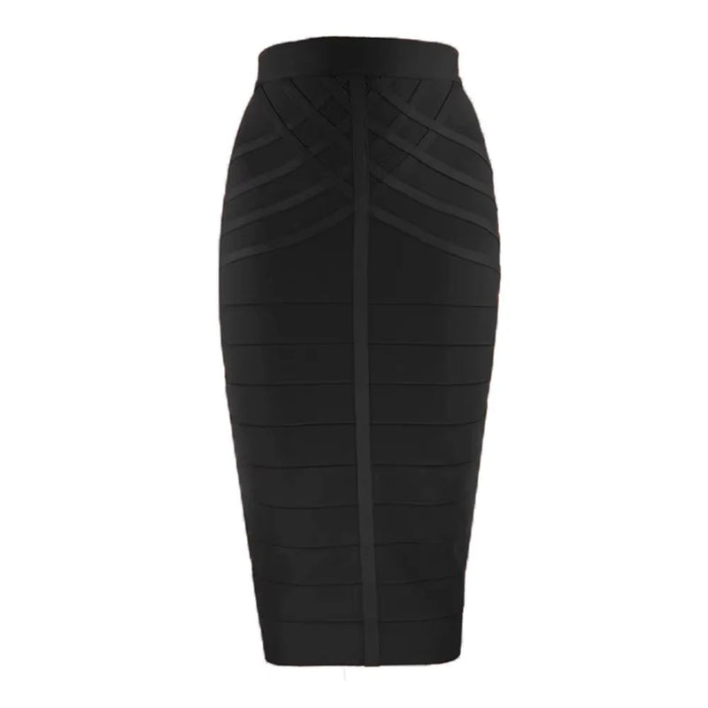 Damen Vintage Bandage Midirock