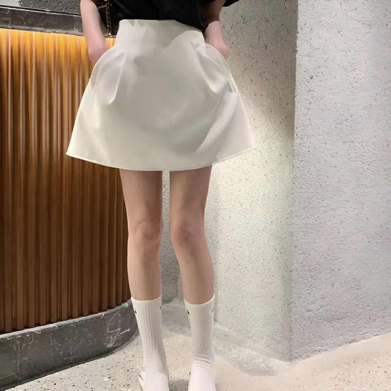 Chic High-Waist A-Linien Minirock