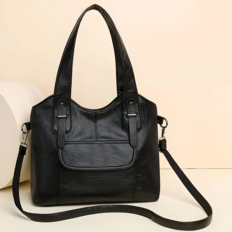 Damen-Stilvolle Schultertasche mit mehreren Fächern