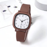 Damen Bunte Silikonarmband Quarz Uhr