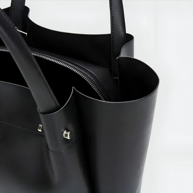 Vielseitige Leder-Tote-Bag für Damen