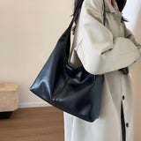 Damen Schultertasche aus Leder mit verstellbarem Riemen