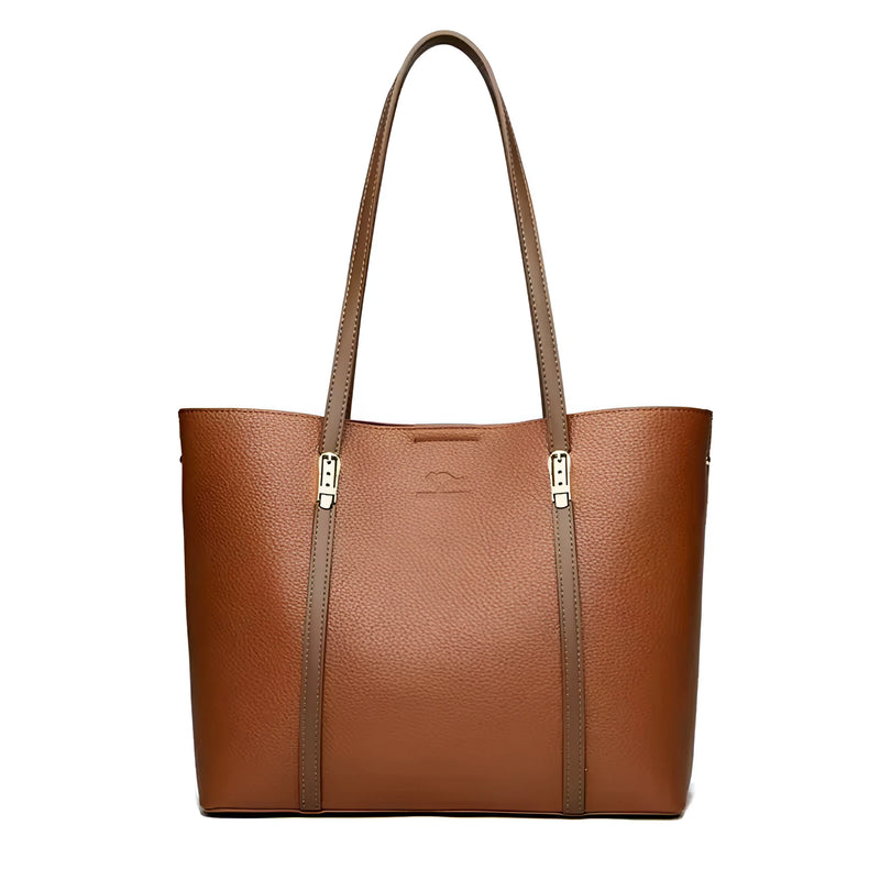 Vielseitige Schultertasche aus Leder