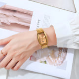 Damen Stylische Wasserdichte Quarz Uhr