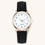 Damen Leuchtende Lederarmband Quarz Uhr