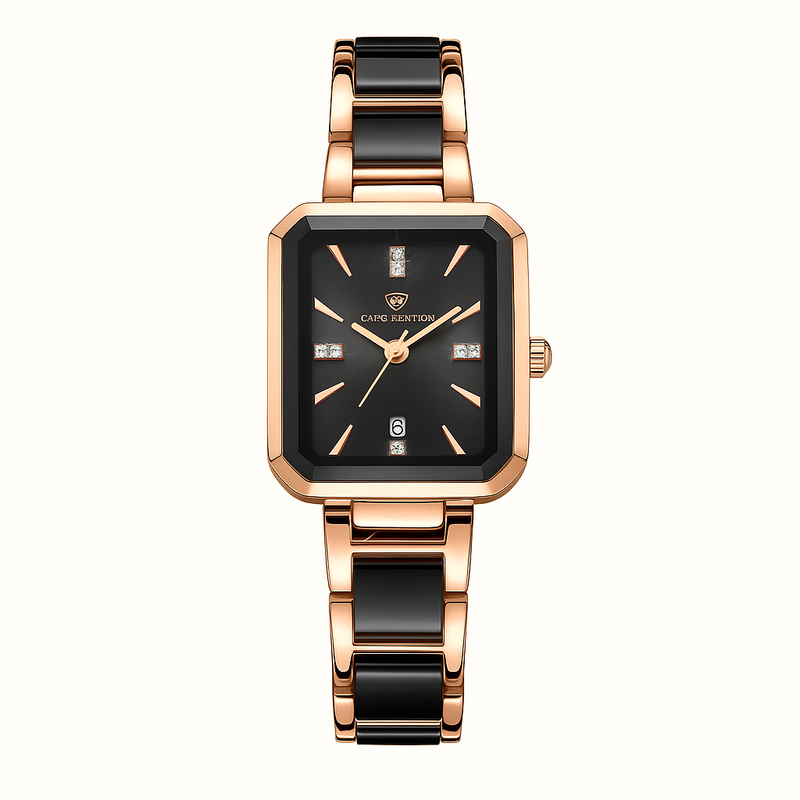 Damen Stylische Zeitlose Armbanduhr Quarz Uhr