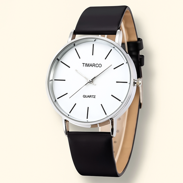 Minimalistische Quarz Uhr – Leder- & Edelstahl-Optionen