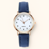 Damen Leuchtende Lederarmband Quarz Uhr