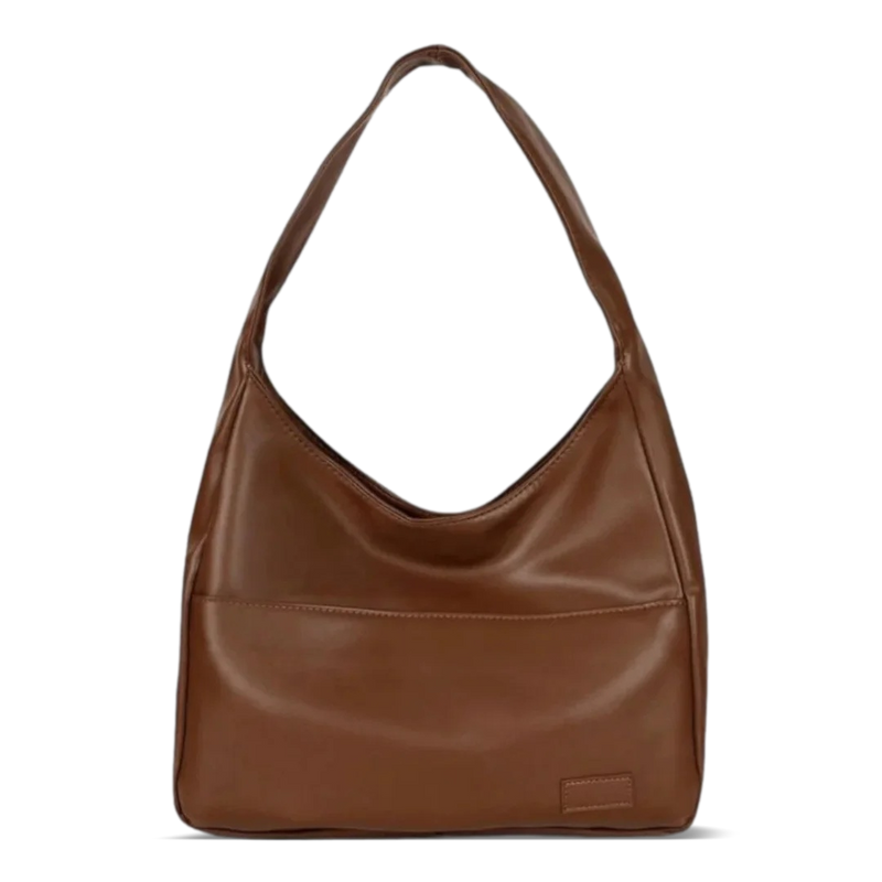 Stilvolle Schultertasche aus veganem Leder
