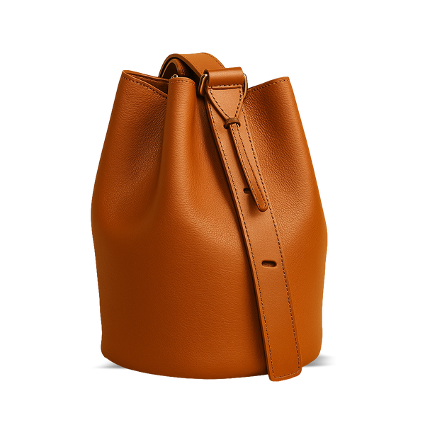 Damen Minimalistische Schultertasche aus Leder