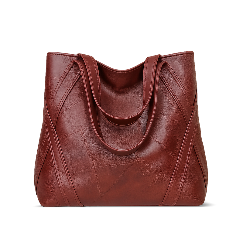 Damen Stilvolle Lederhandtasche mit großer Kapazität