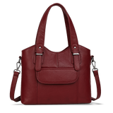Damen-Stilvolle Schultertasche mit mehreren Fächern
