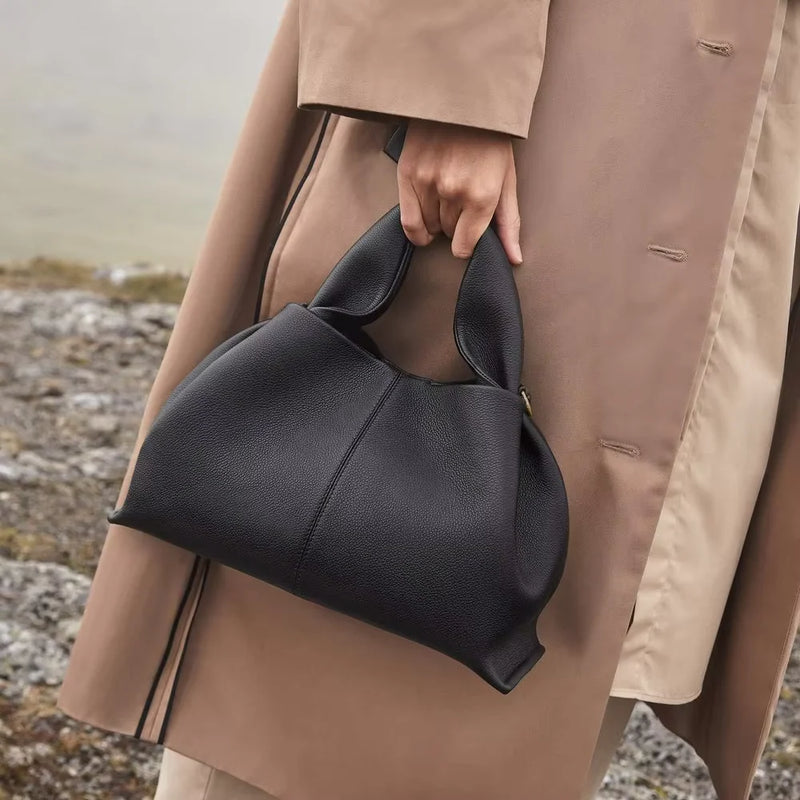 Weiche Cloud-Schultertasche aus Leder