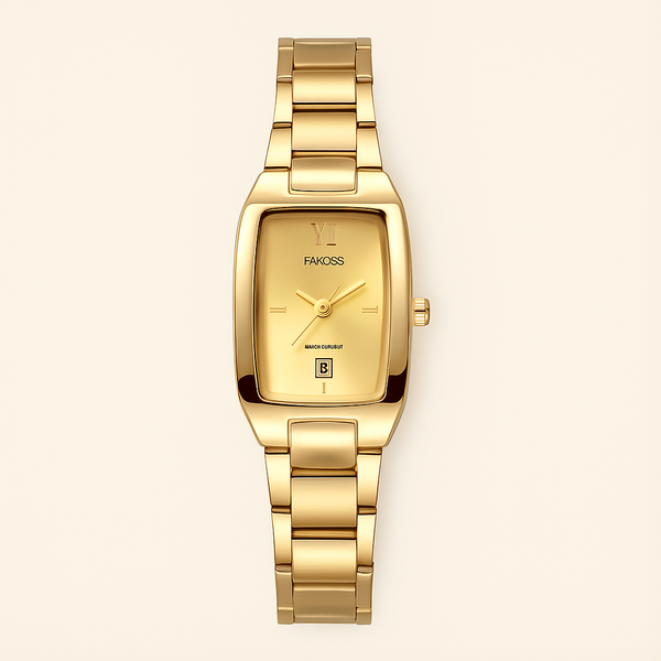 Damen Luxus Rechteckige Wasserdichte Armbanduhr