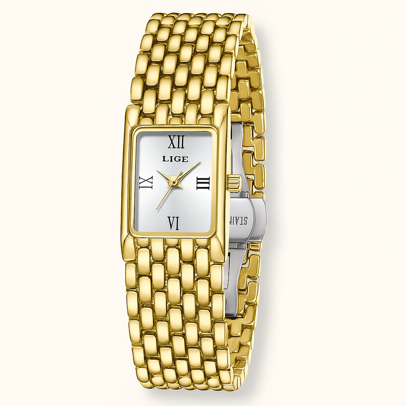 Damen Stylische Geflochtene Mesh-Armband Uhr